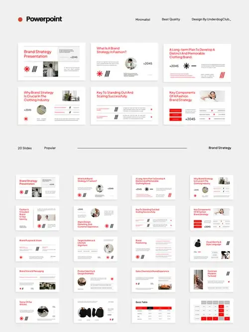 Download White Red Minimalist Brad Strategy T3Z6DJ6