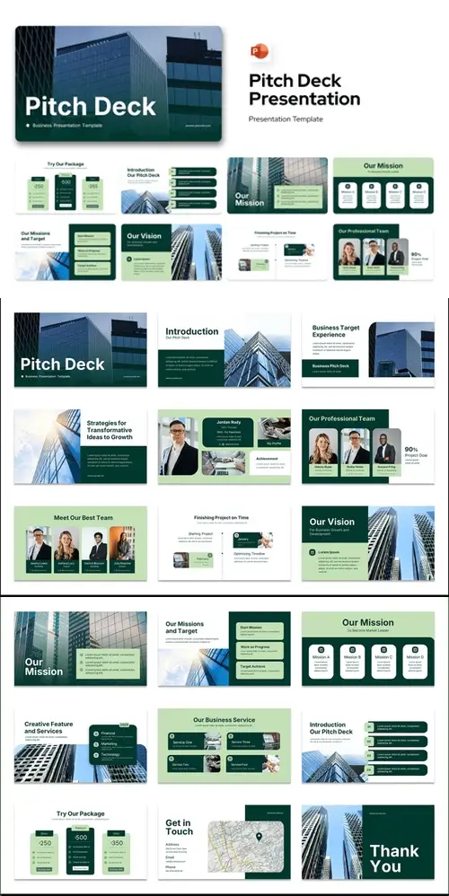 Download Green White Pitch Deck 001 L9YNALC
