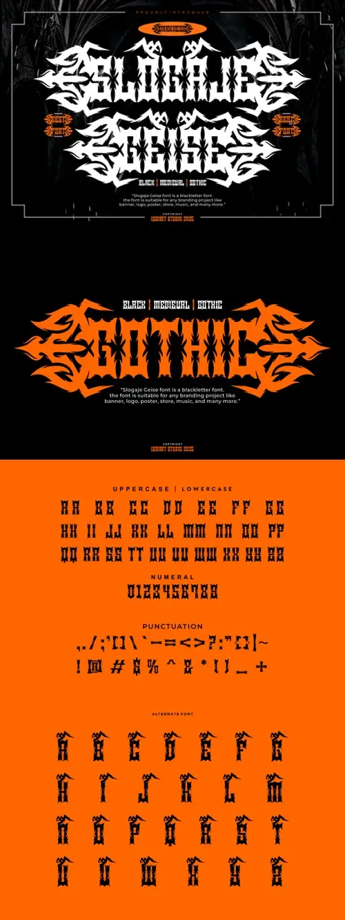Download Slogaje Geise - Artdeco Font ENZEEFK