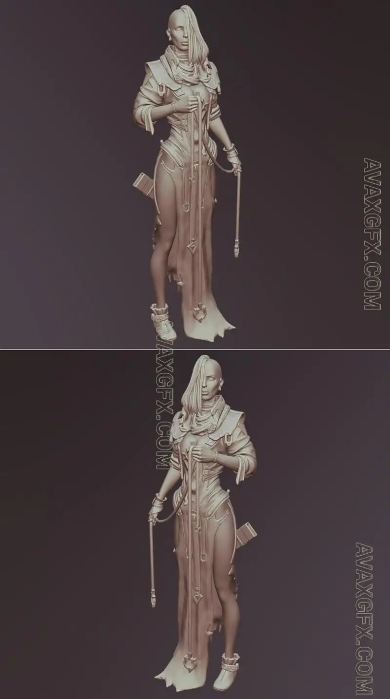 Fantasy Female Character - STL 3D Model