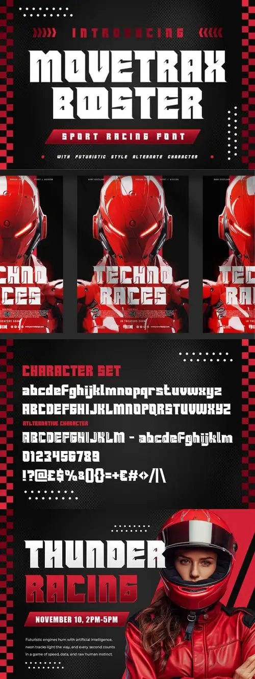 Download Movetrax Booster - Sport Racing Font 2JG4QHD