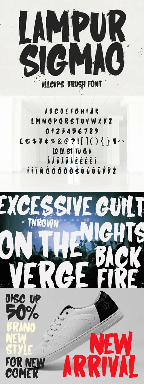 Download Lampur Sigmao Brush Caps Font 73W7DNK