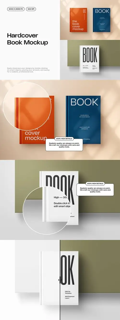 Download Hardcover Book Mockup ZVV2WDM