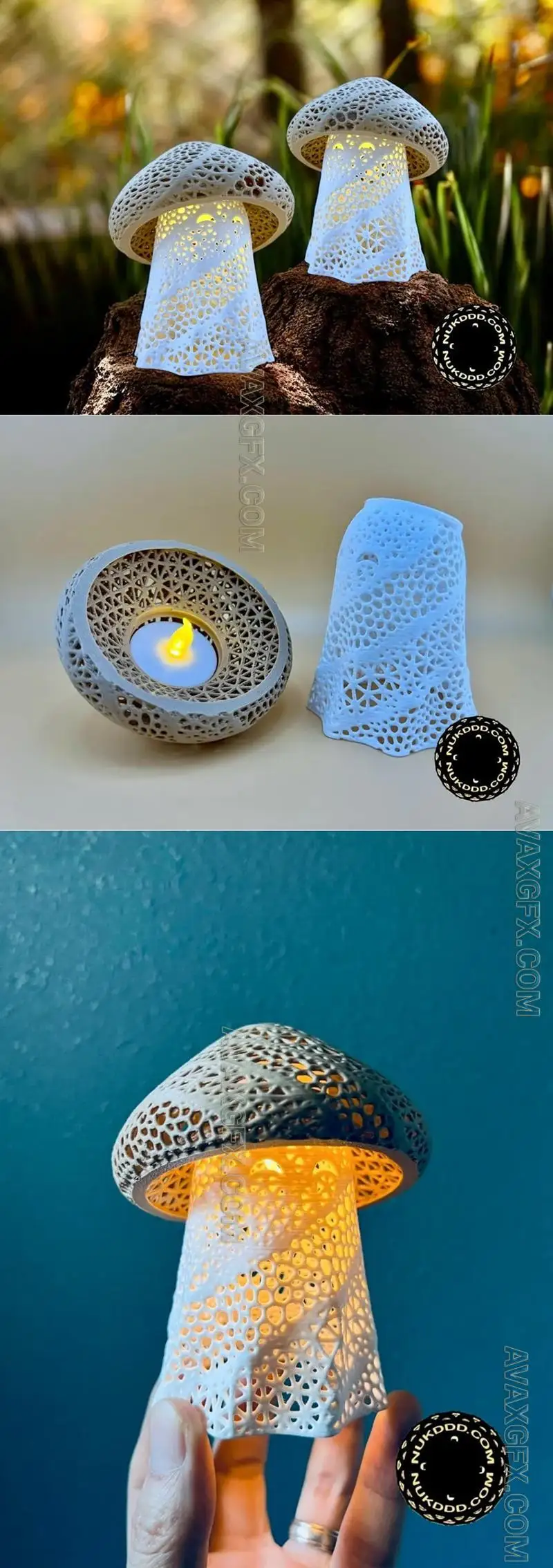 Mystic Ghost Shroom Lamp - STL 3D Model