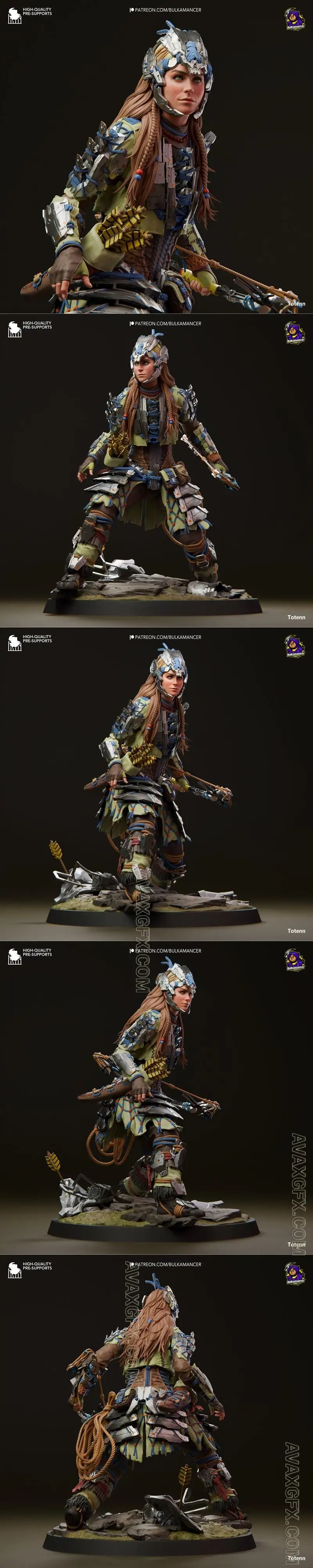 Bulkamancer Sculpts - Aloy - Horizon - STL 3D Model