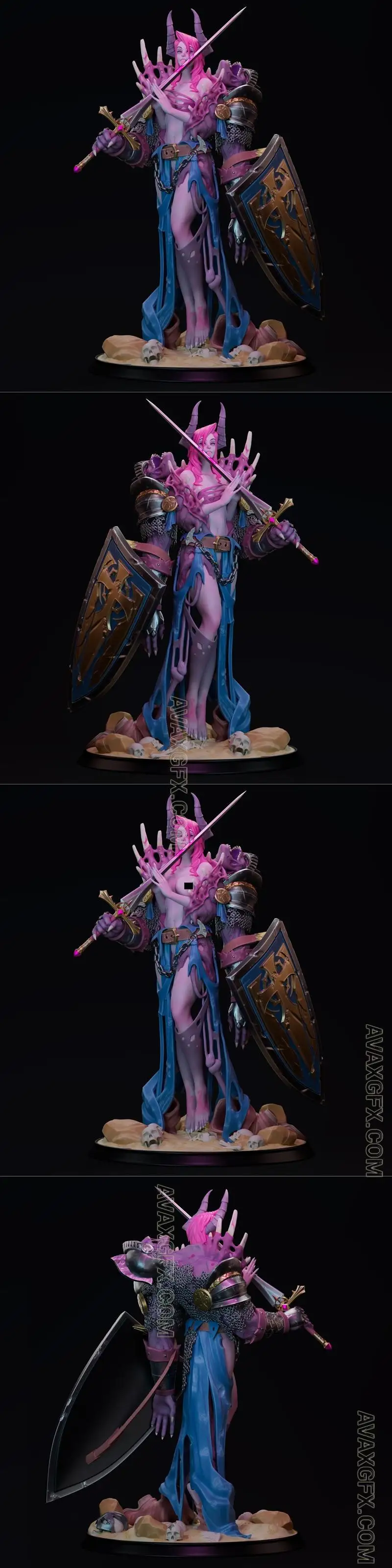 Goyd Figures - Necromander Demon - STL 3D Model