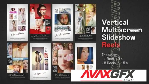 Vertical Multiscreen Slideshow Reels 57972781 Videohive
