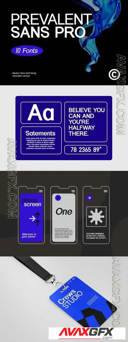 Prevalent Sans Pro Modern Sans Serif Font Family 7U5SNNB