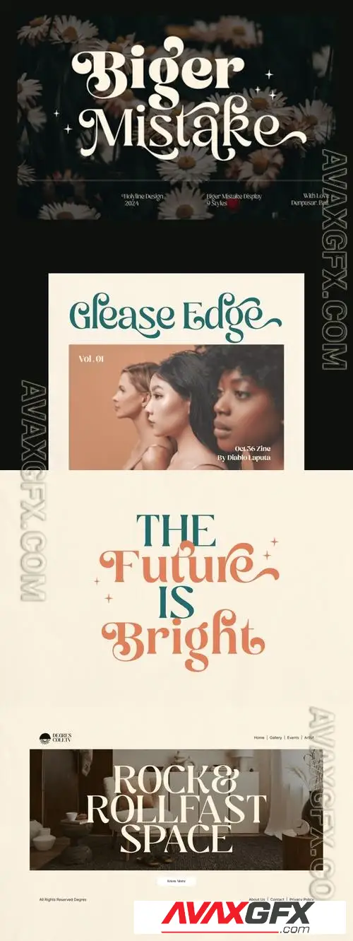Biger Mistake - Retro Playful Display Typeface BFC5H66