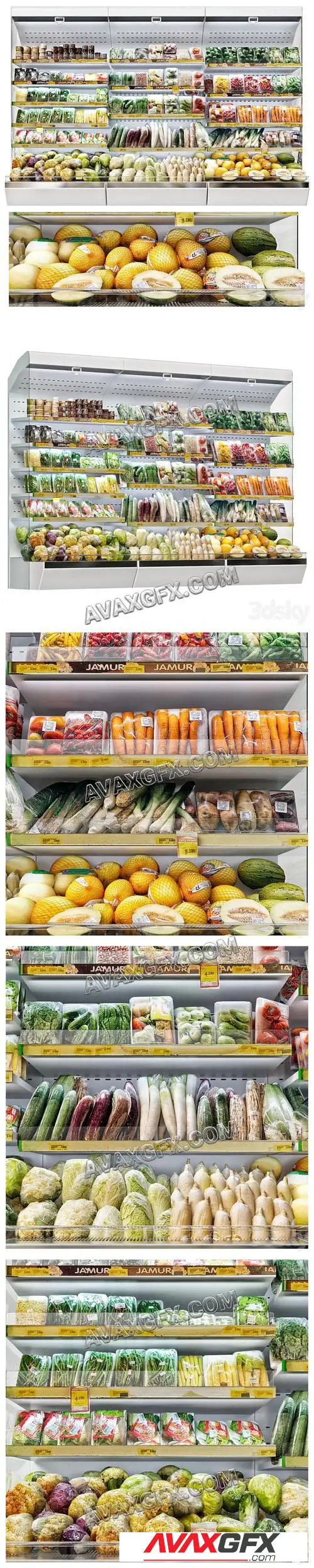 Vegetable market - 3D Model