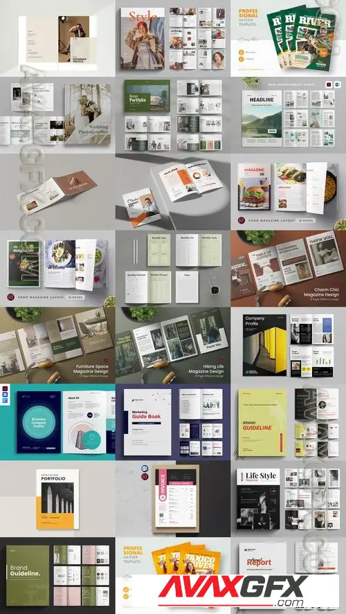 24 Indesign Templates Bundle 6 2025