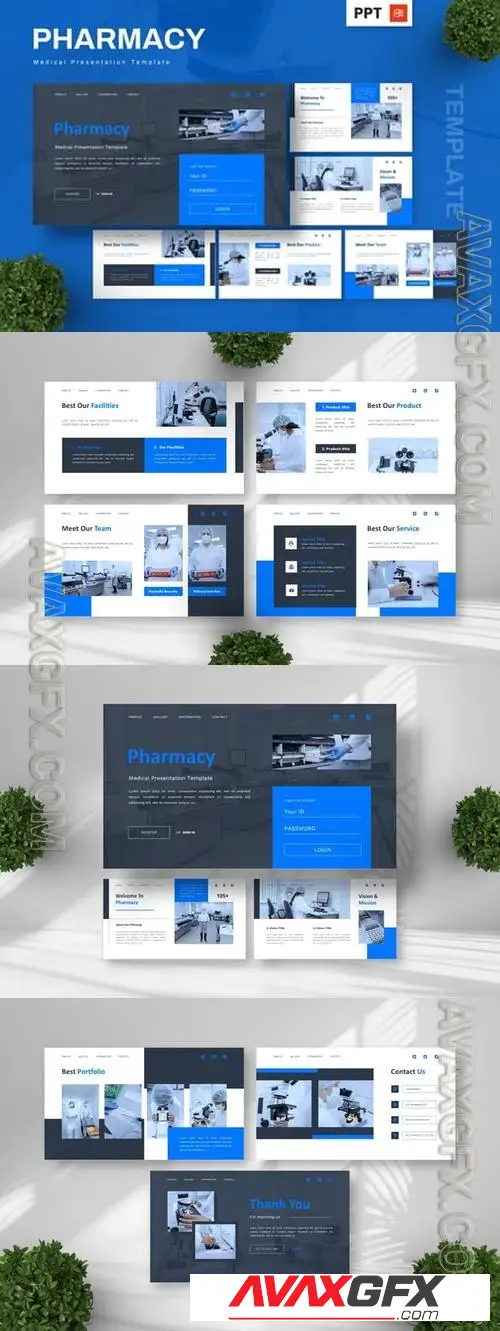 Pharmacy - Medical Powerpoint Templates 6BB8XQ9