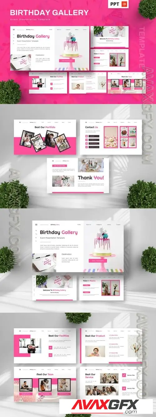 Birthday Gallery - Event Powerpoint Templates ZHGCCMW
