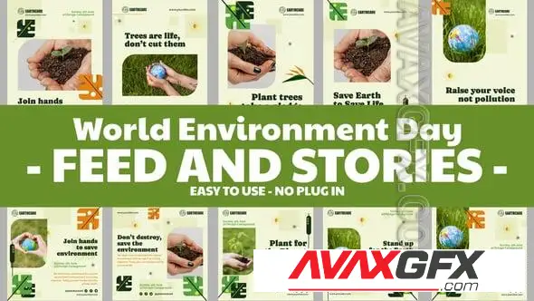 World Environment Day Feed and Stories Instagram 58041370 Videohive