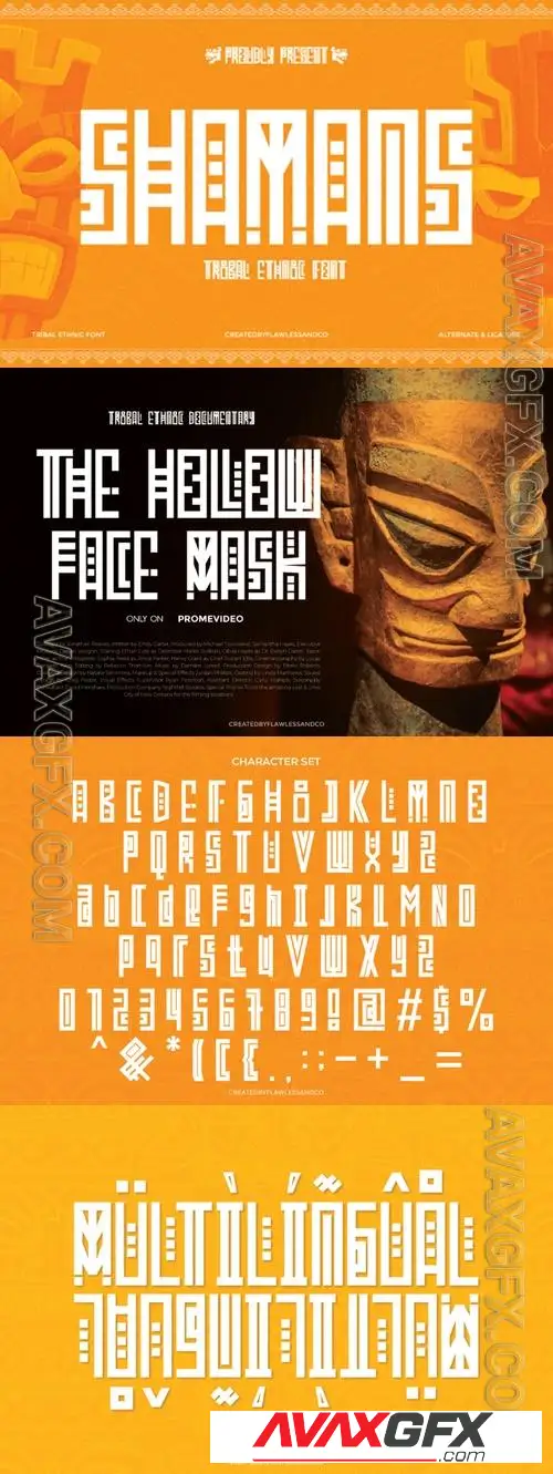Shamans - Tribal Ethnic Font 5XJGM84