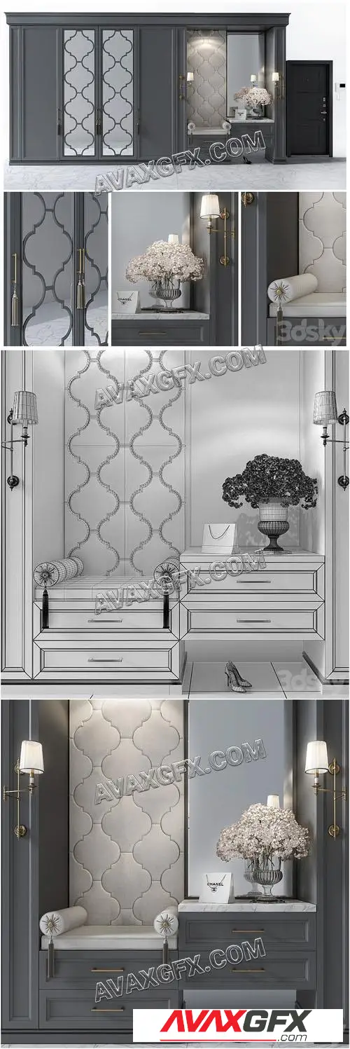 Composition in the hallway46 - 3D Model