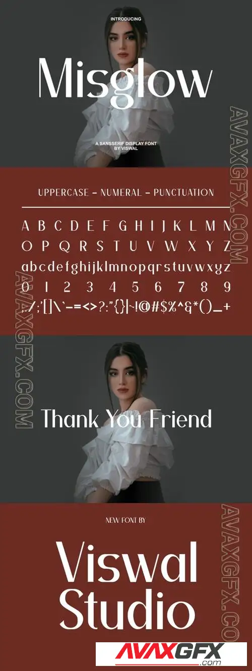 Misglow - Modern Sans Font QLCN5YE