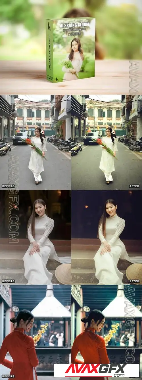 AI-Optimized Spring Bloom Lightroom Presets ND9JFPH