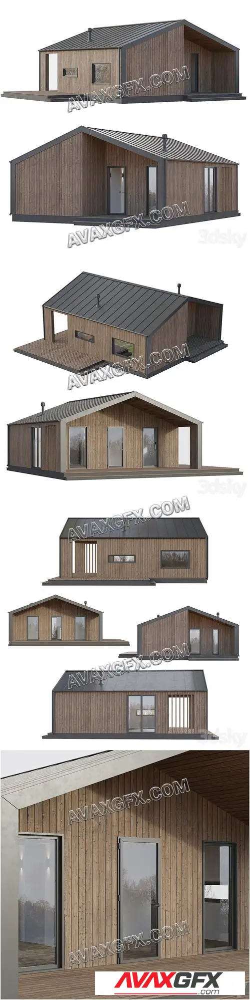 BarnHouse 01 - 3D Model