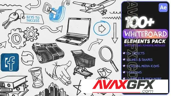 Whiteboard Elements Pack 57954767 Videohive