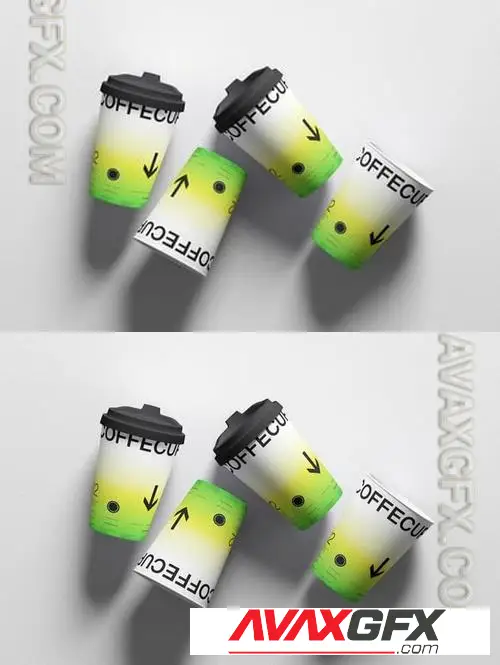 Paper Coffee Cup Mockup Set 5LUACHF
