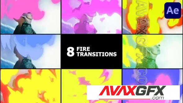 Fire Transitions | After Effects 58026520 Videohive
