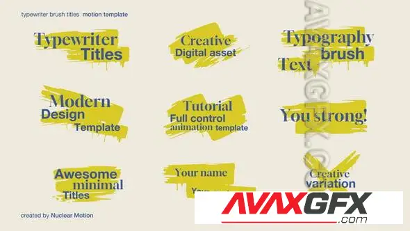 Brush Titles 57899612 Videohive