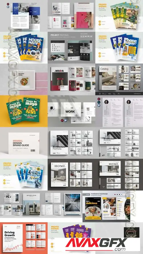 24 Indesign Templates Bundle 5 2025