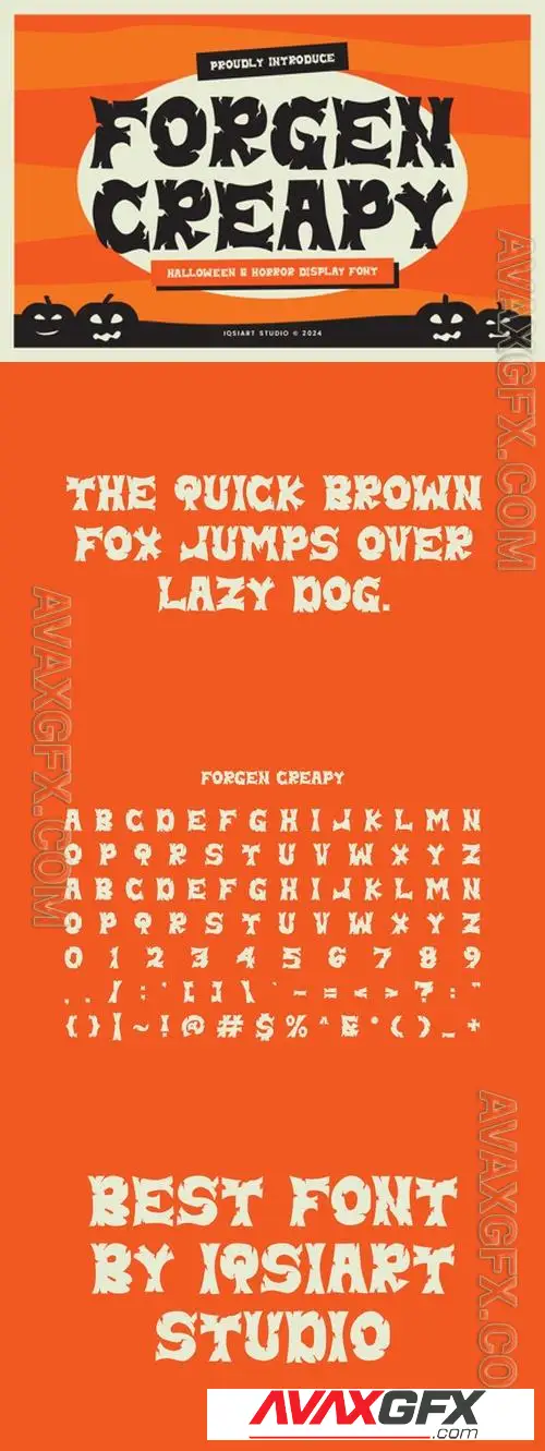 Forgen Creapy - Halloween Font A2R7GNH