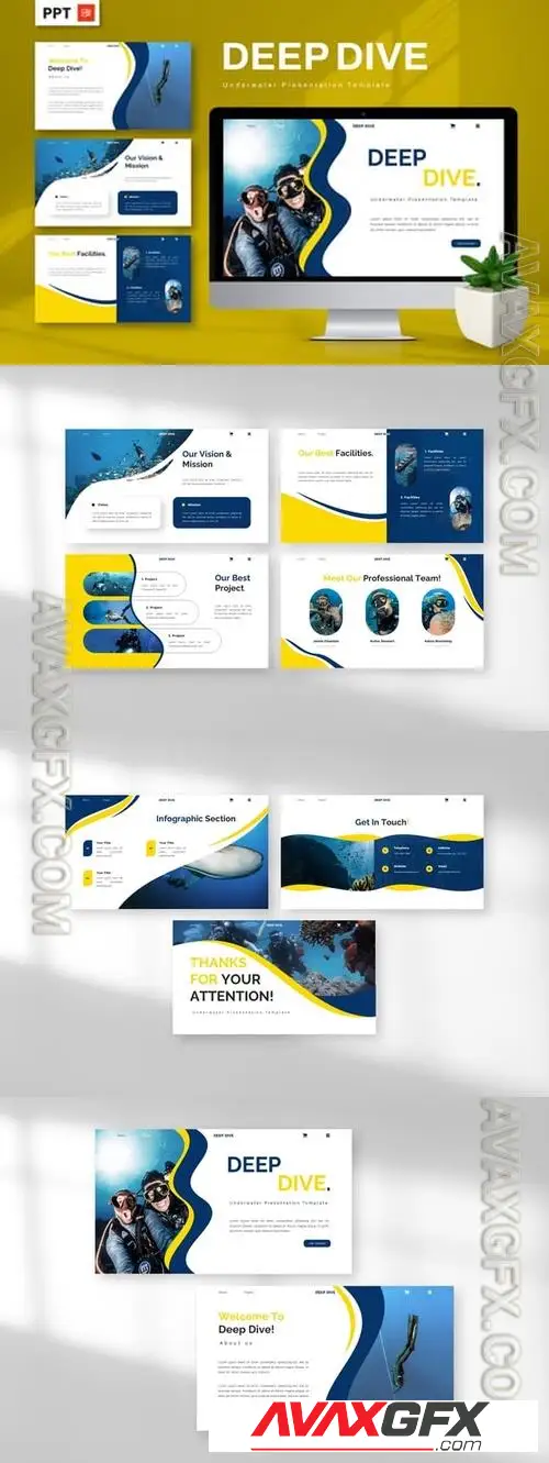 Deep Dive - Underwater Powerpoint MR5Z4HP