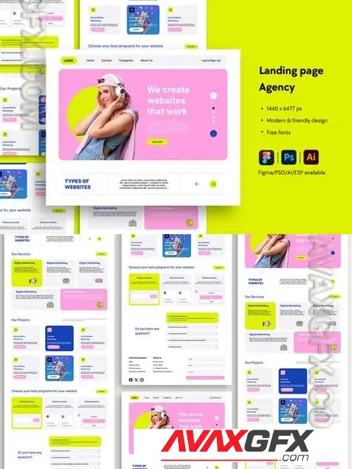 Business Agency Website Landing Page JRYVVJW