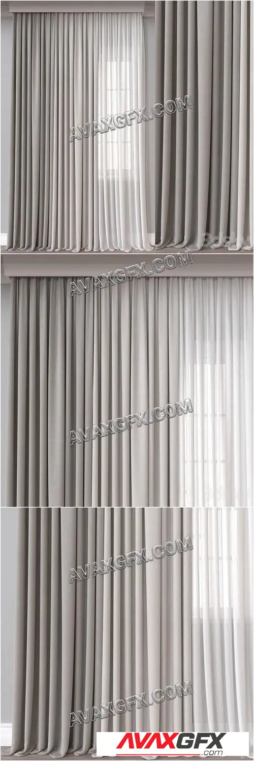 Curtain A586 - 3D Model
