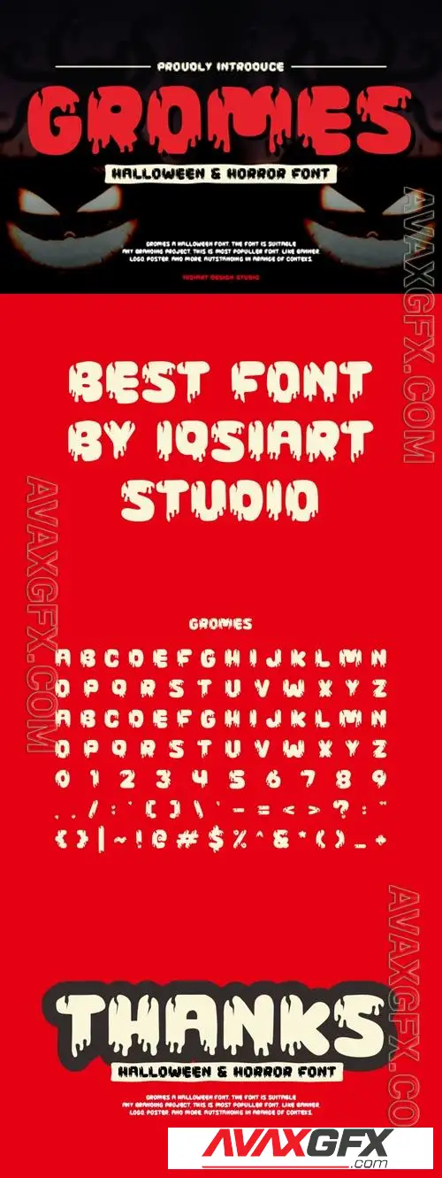 Gromes - Blood Font D3F4DG9