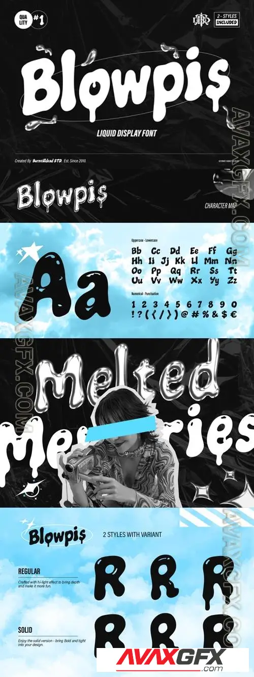 Blowpis - Liquid Bubble Font 9P343A4