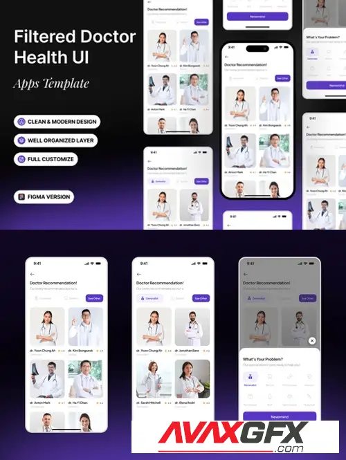 Download Filtered Doctor Health UI Apps Template DMN58EQ