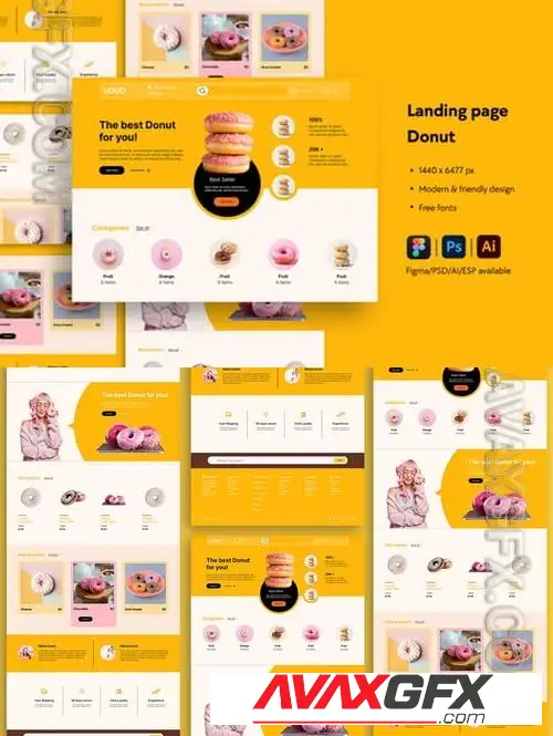 Bakery Website Landing Page 6EX7JLW