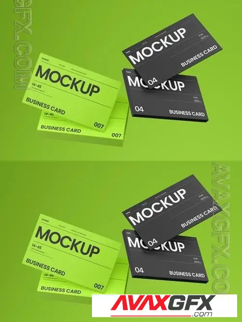Floating Business Card Mockup Scene 29BRULS