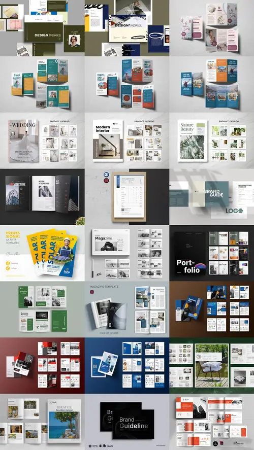 Download 24 Indesign Templates Bundle 8 2025