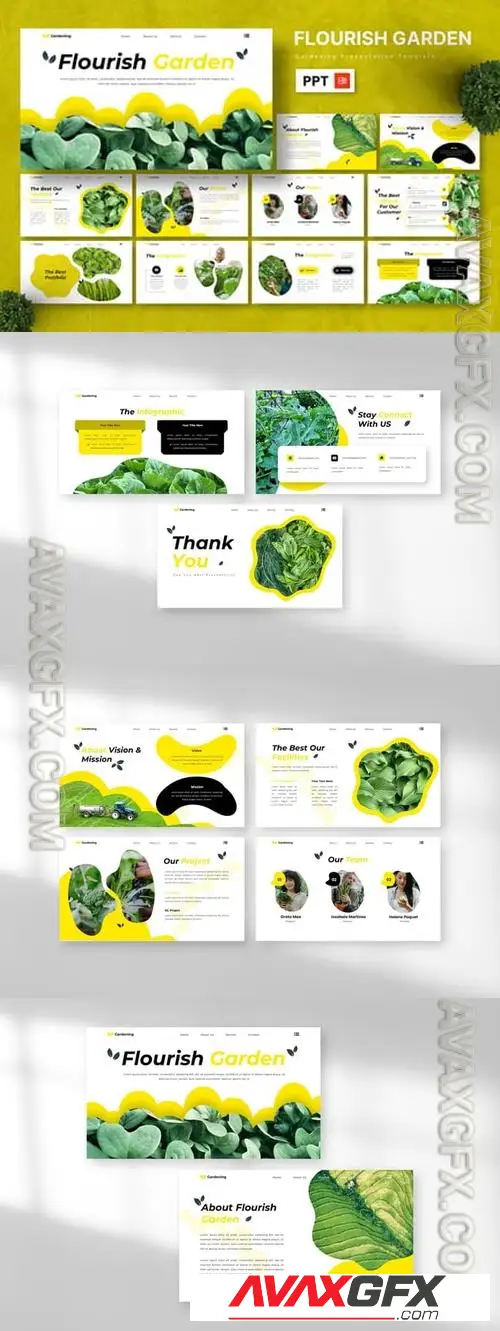 Flourish Garden - Gardening Powerpoint ATD6CMM