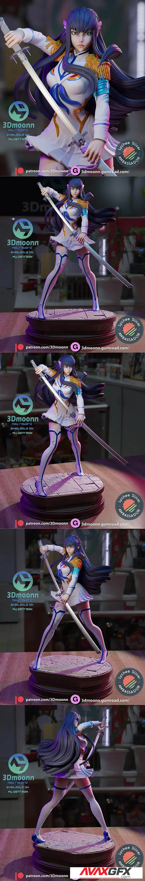 3Dmoonn – Kill La Kill – Satsuki Kiryuuin – 3D Print