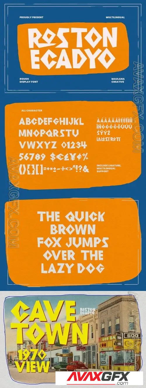 Roston Ecadyo Sans Serif Display Font 7BB6KAE