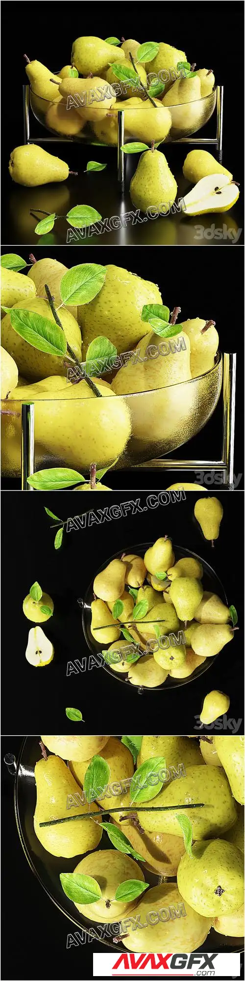 Fruits dish5 - 3D Model