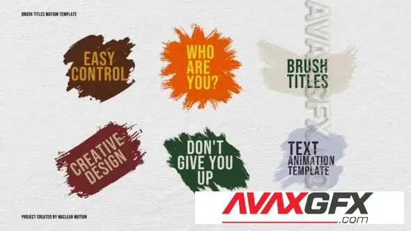 Brush Titles 57992197 Videohive