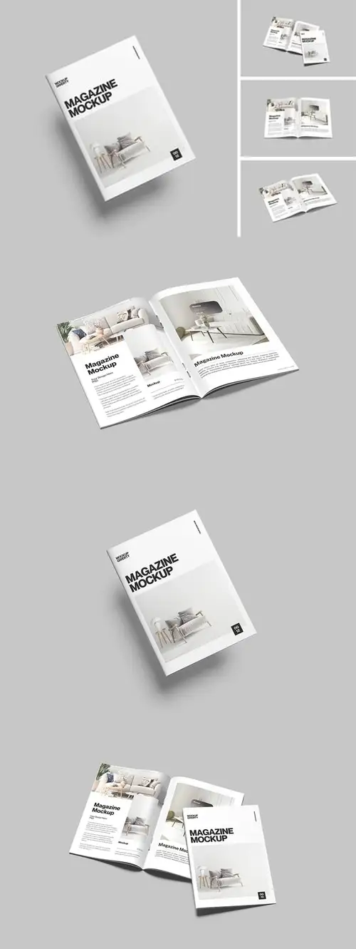 Download Magazine Mockup 3XMKG3D