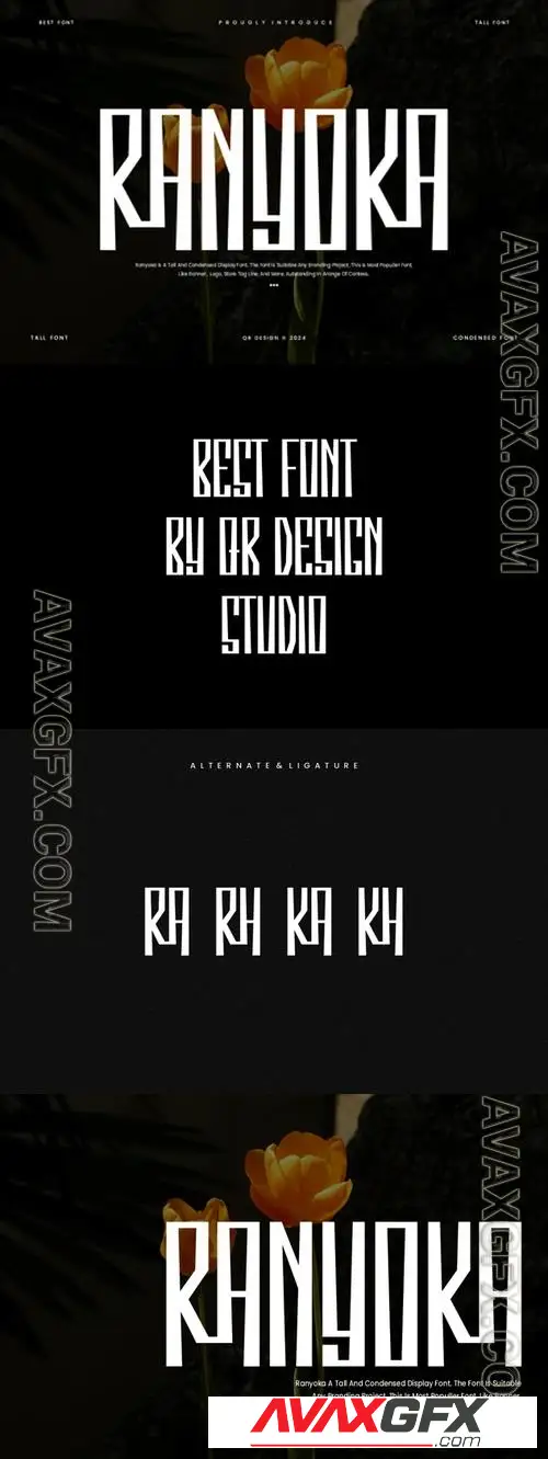 Ranyoka - Tall Condensed Font TCY7XPC