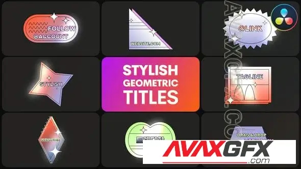 Download Stylish Geometric Titles