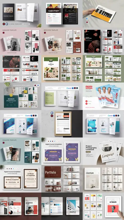 Download 24 Indesign Templates Bundle 11 2025