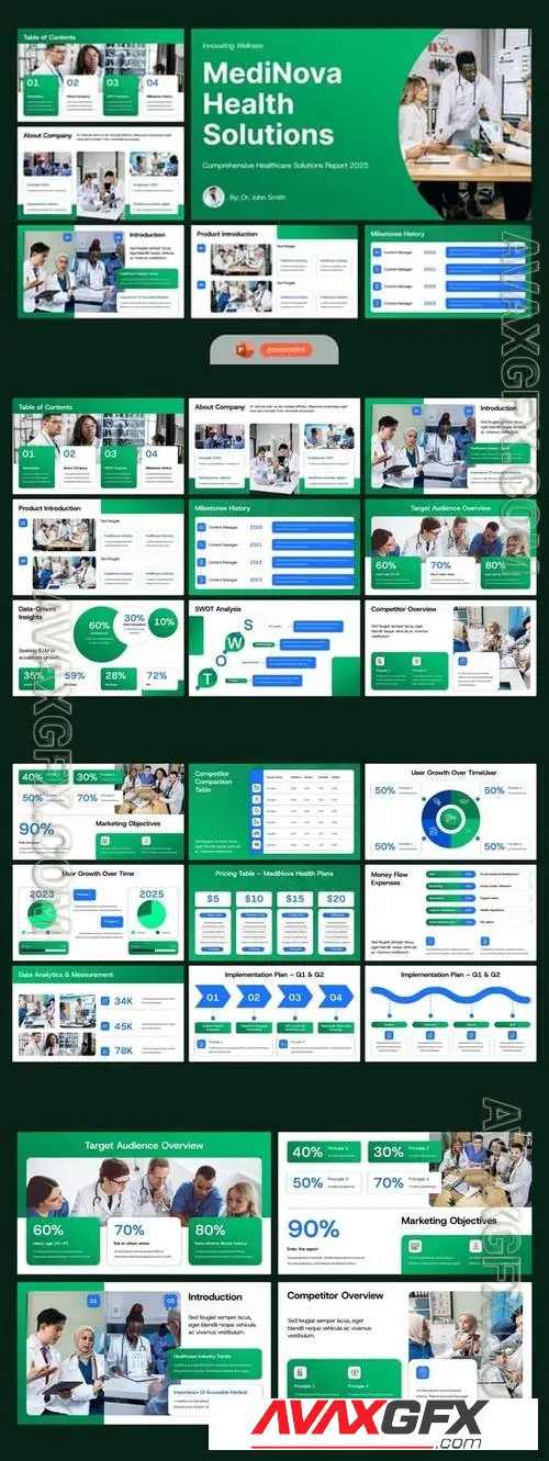 White Green Blue Healthcare H8FNX77