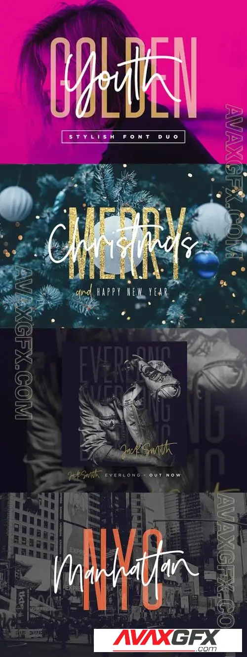 Golden Youth Font Duo 9T3F5Z7