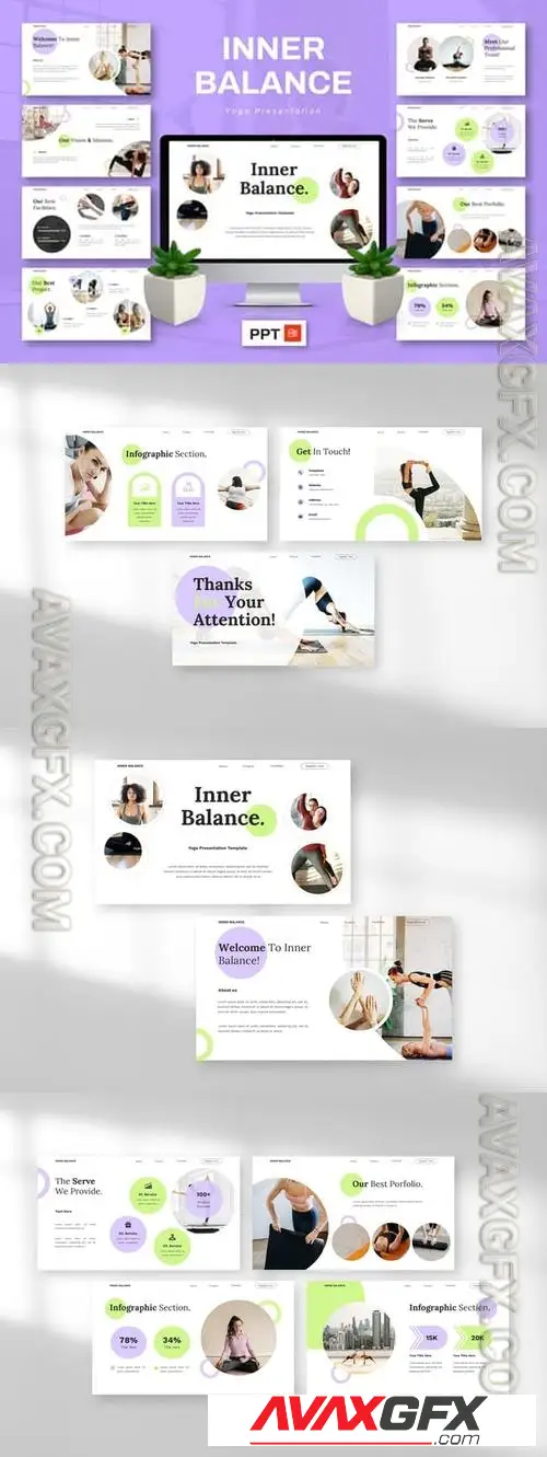 Inner Balance - Yoga Powerpoint GNQTJ8C